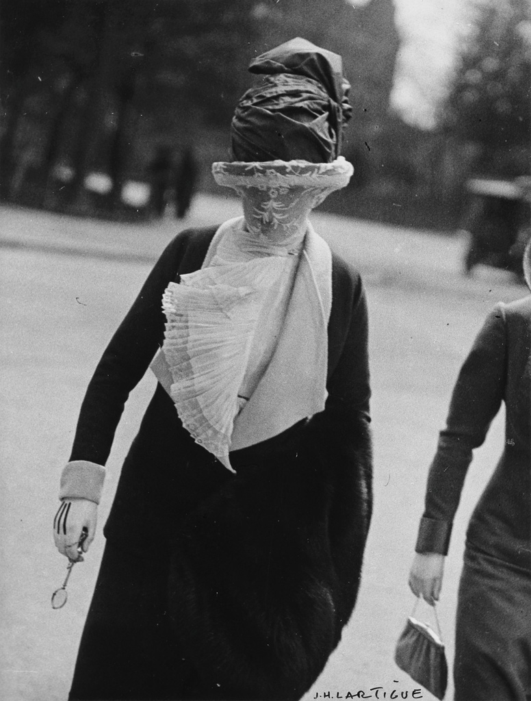 JACQUES-HENRI LARTIGUE (1894-1986) Veiled woman.